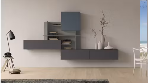 Mobilier living Day 12 Matt Piombo + Matt Platino + Matt Pacifico - expus