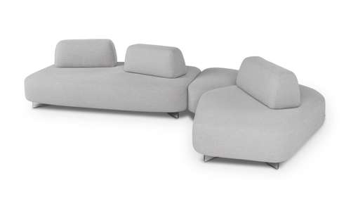 Canapea de colt Cremino Cruise Melange Mint