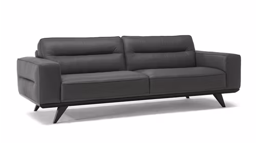 Canapea liniara 3 locuri Adrenalina Piele Le Mans Dark Grey