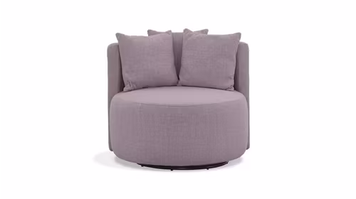 Fotoliu rotativ Queens Velvet Monolith Powder Pink - Expus