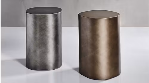 Masuta de cafea Pancho Brushed Bronze, produs expus, cu design avangardist si finisaj elegant.