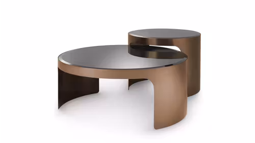 Set 2 masute de cafea Piemonte Brushed Copper