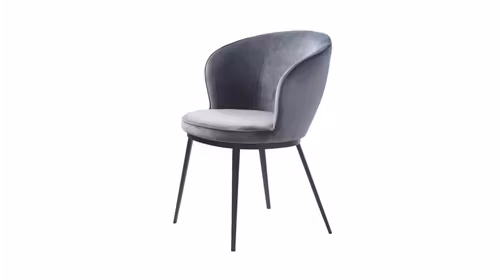 Scaun cu brate Gain Velvet Grey - Expus