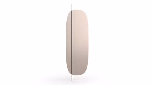 Oglinda ovala Vanity Bronze/Matt Black