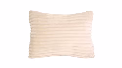 Perna Decorativa Big Ribbed Velvet Off White 30x50