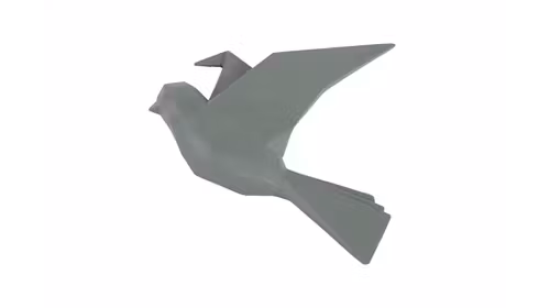 Cuier Origami Bird Large Jungle Green