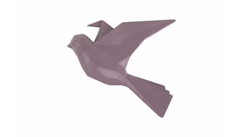 Cuier Origami Bird Large Dark Purple