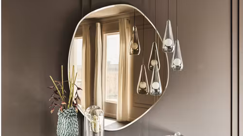 Oglinda Hawaii Glass Bronze Mirrored 128x128 - Expus