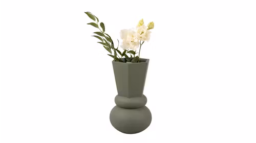 Vaza Geo Crown Jungle Green