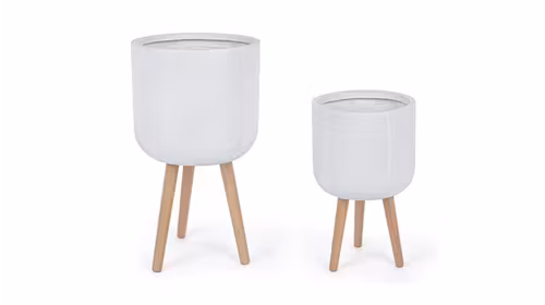 Set doua ghivece Urbis White