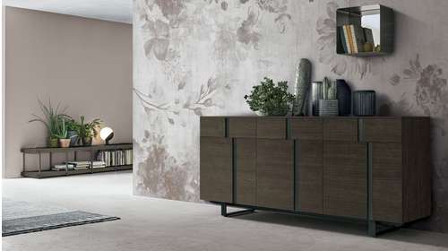 Bufet Athena Anthracite/ Mocha Oak