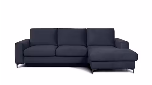 Canapea de colt extensibila Bella Piano Dark Blue S3, dreapta
