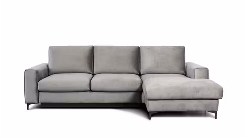 Canapea de colt extensibila Bella Kingston Light Grey S3, dreapta