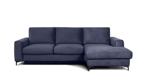 Canapea de colt extensibila Bella Kingston Denim Blue S3, dreapta