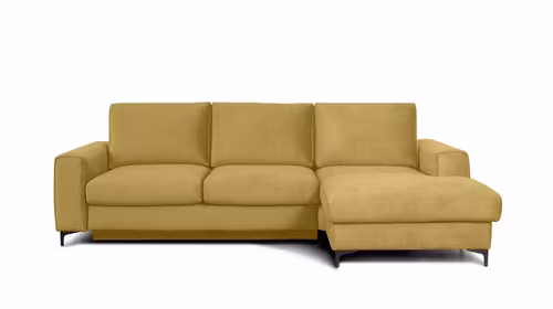 Canapea de colt extensibila Bella Kingston Mustard S3, dreapta
