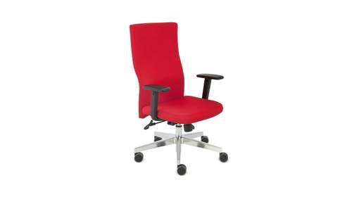 Scaun de birou Team Plus Chrome S1+R6 Flex Red