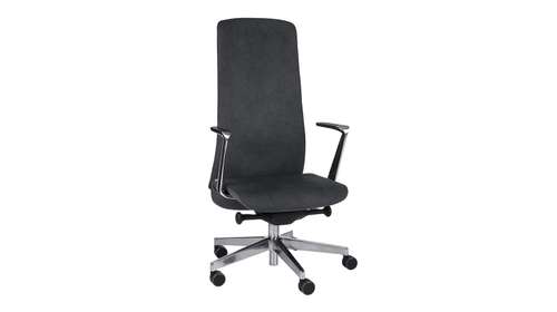 Scaun de birou Smart AL1 Chrome Strong Antracit