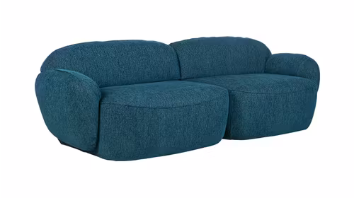 Canapea liniara Bubble tapitata in material textil, cu design confortabil si modern pentru living.