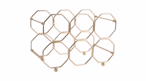 Suport Pentru Sticle Honeycomb Gold