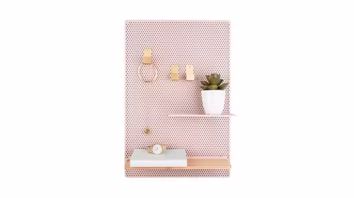 Panou Decorativ Cu Rafturi Perky Pink