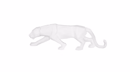 Decoratiune Origami Panther White