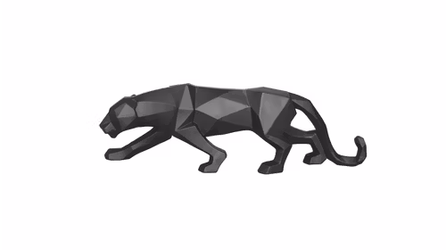 Decoratiune Origami Panther Black