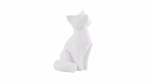 Decoratiune Origami Fox Small White