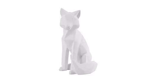 Decoratiune Origami Fox Large White