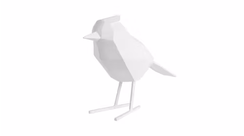 Decoratiune Bird Matt White Large