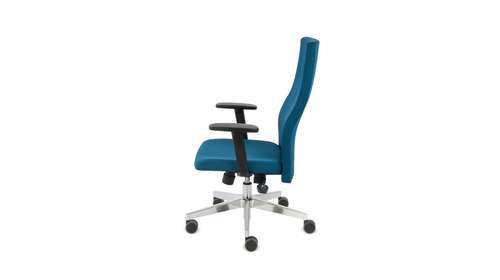 Scaun de birou Team Plus Chrome S1+R6 Medley Turquoise