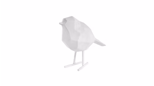 Decoratiune Bird Matt White Small
