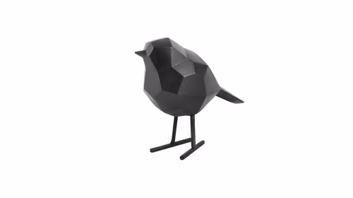 Decoratiune Bird Matt Black Small