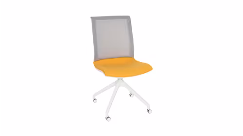 Scaun de birou Cross Roll WS White Note Yellow