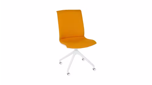 Scaun de birou Cross Roll WT White Kosma Yellow