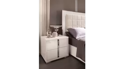 Noptiera Imperia White High Gloss, stanga