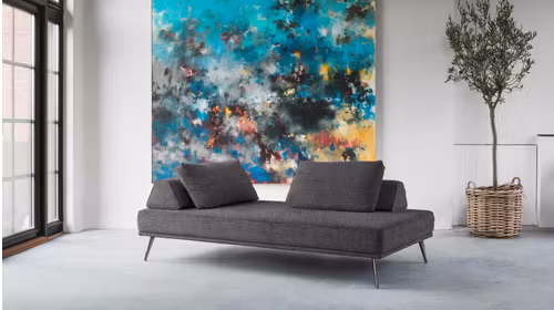 Canapea liniara 2 locuri Alexa Cortina Grey