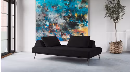 Canapea liniara 2 locuri Alexa Paris Black