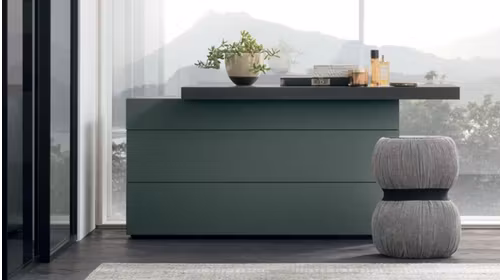 Comoda cu blat extensibil Argo Coal Oak/Matt Myrtle