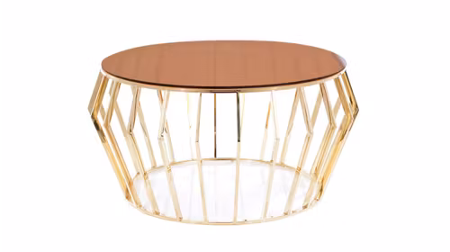 Masuta de cafea Claire Gold 80 cm