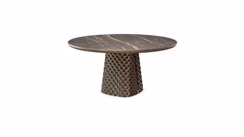 Masa rotunda Atrium Premium ceramica Bronze/Matt Portoro 160 cm