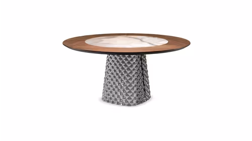 Masa rotunda Atrium wood Canaletto/ceramica 180