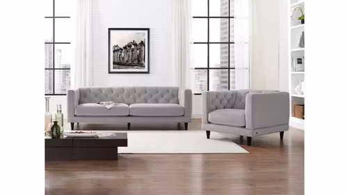 Canapea Liniara 3 locuri Piacere Denver Optical White
