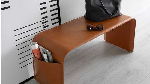 Banca Shape integrata in living contemporan