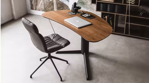 Birou Malibu Graphite Walnut Canaletto