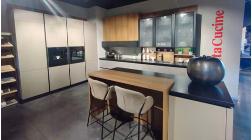 Bucatarie Oyster Deco + Electrocasnice + Blat Ceramica + Hota incorporata - expusa