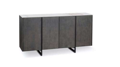 Bufet Alpha Calacatta Marble Ceramic + Oak Veneered 160x40