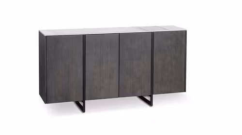 Bufet Alpha Calacatta Marble Ceramic + Oak Veneered 160x40
