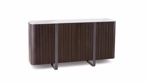 Bufet Andromeda Calacatta Gold Marble Ceramic + Ebony 160x40