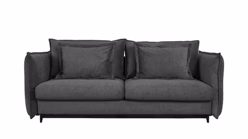Canapea extensibila 3 locuri Eva Piano Grey, design modern si functie de dormit pentru living.