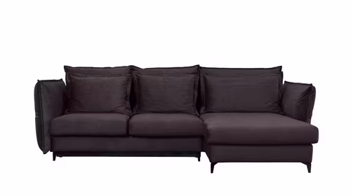 Canapea extensibila L, tapiterie Lavanda S1, living modern